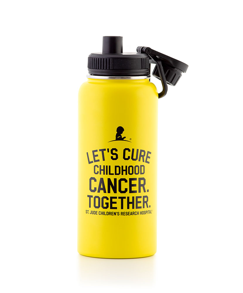 Let's Cure Childhood Cancer Together 32oz Metal Water Bottle